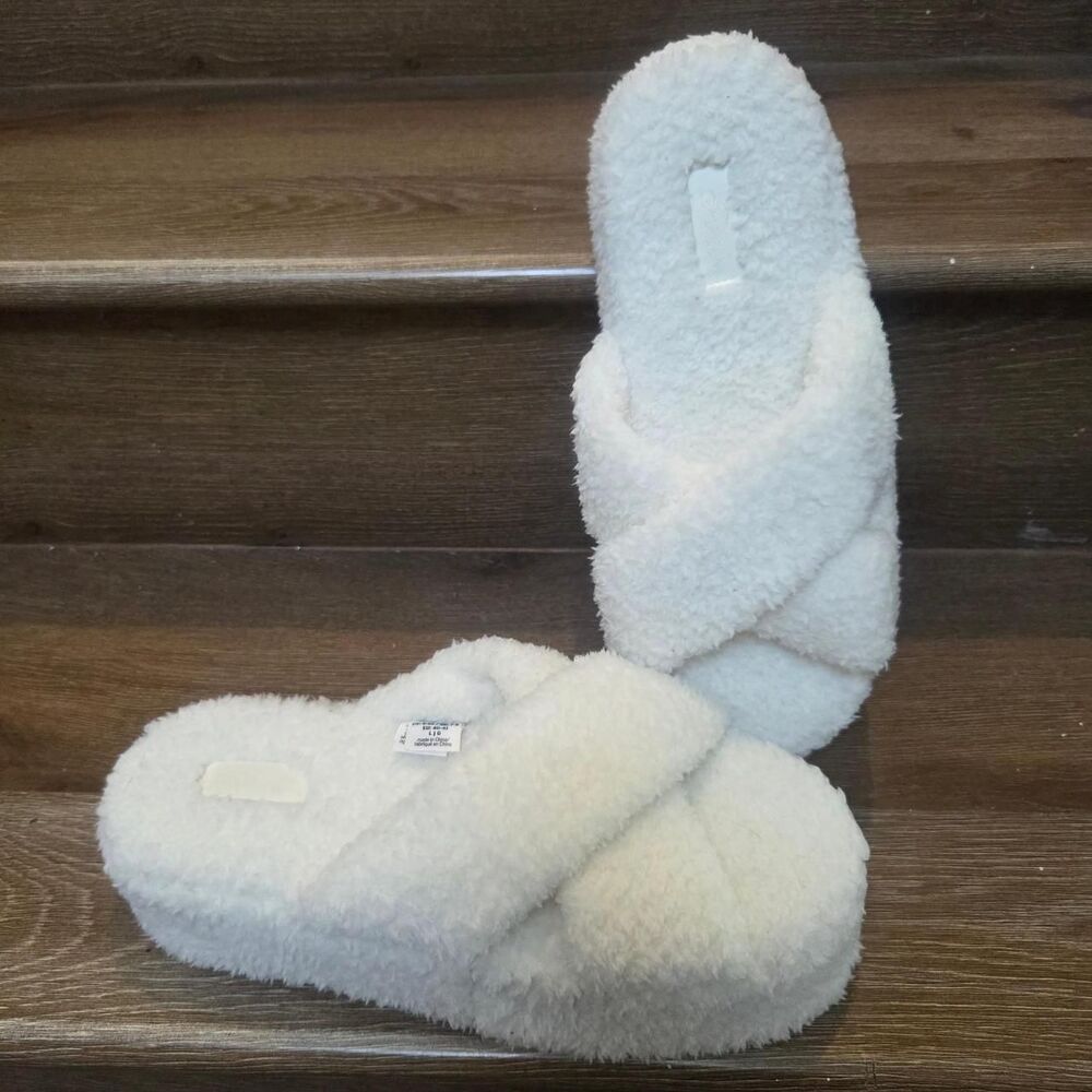 Victoria-s-secret Women's White Slippers
